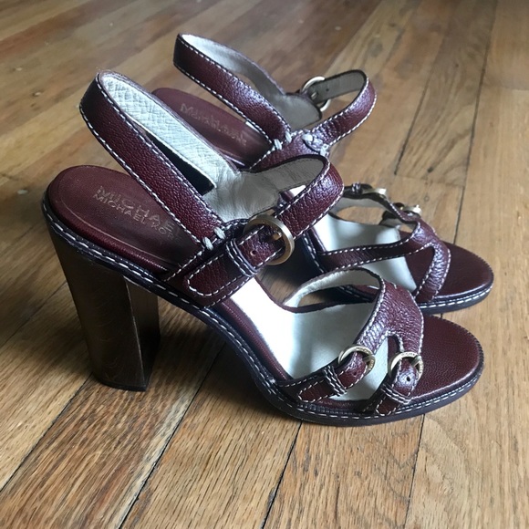 Michael Kors Leather chunky heel sling back - Picture 2 of 9